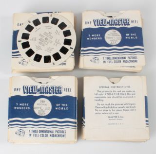 Vintage View - Master Sawyer ' s viewer and 58 discs - box lid VIEWMASTER 2