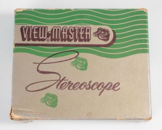 Vintage View - Master Sawyer ' s viewer and 58 discs - box lid VIEWMASTER 4