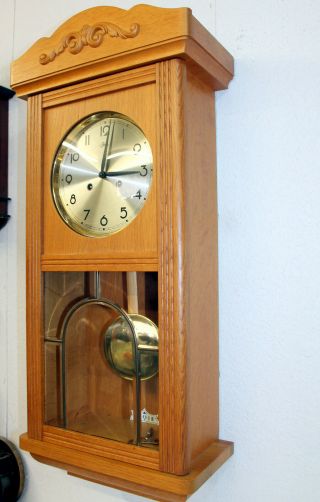 Old Wall Clock Chime Clock Regulator Franz Hermle & Sohn FHS 2