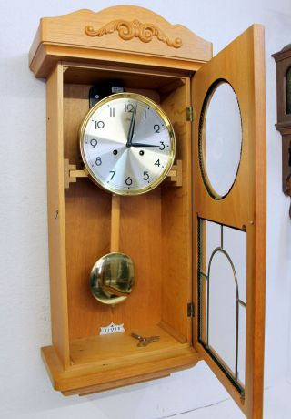 Old Wall Clock Chime Clock Regulator Franz Hermle & Sohn FHS 4