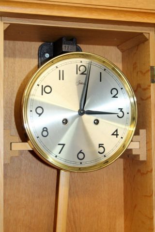 Old Wall Clock Chime Clock Regulator Franz Hermle & Sohn FHS 5