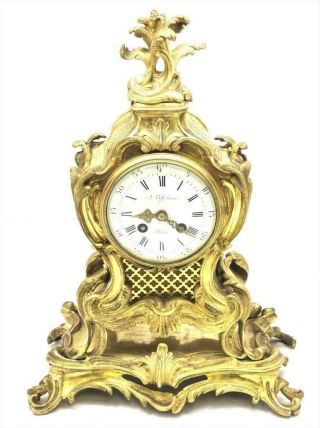 Antique Mantle Clock Lovely French 1900 