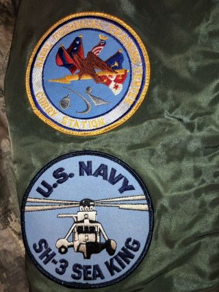 Us Navy Tour Jacket,  USS Midway,  Kitty Hawk,  Desert Storm,  Alpha Industries L - 2B 2