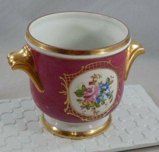Le Tallec Paris Made In France Gold Gilt Flower Porcelain Handled Vase Bg335