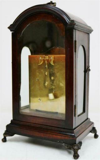 Rare Antique English Mahogany 18thc Single Fusee Verge Escapement Bracket Clock 10