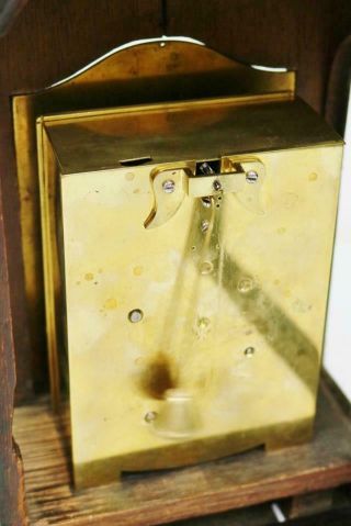 Rare Antique English Mahogany 18thc Single Fusee Verge Escapement Bracket Clock 12