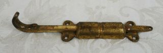 Antique Vintage Ornate Brass Sliding Bolt Door Lock