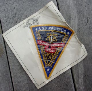 Vintage Military Us Navy Patch Uss Proteus As - 19