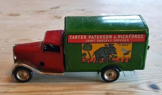 Vintage post war Triang Minic Carter Patterson & Pickfords van truck tinplate 4