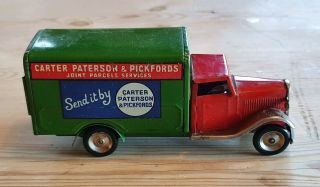 Vintage post war Triang Minic Carter Patterson & Pickfords van truck tinplate 5