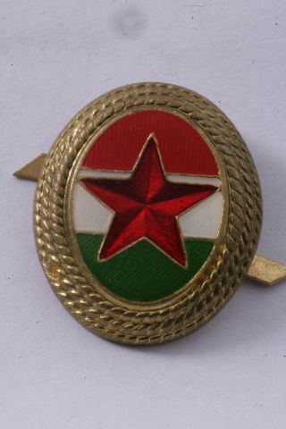 Hungary Hungarian Hat Badge Cochade Army Badge Nco Higher Rank Brass Star Soviet