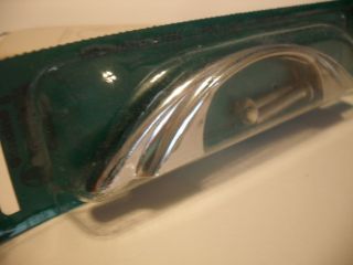Vintage NOS CHROME Drawer Pull Cabinet Handle Stepped Side Art Deco Amerock A311 2