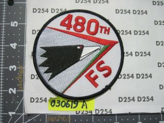 Usaf Air Force Squadron Patch 480th Fighter Sqdn Spangdahlem Warhawks F - 4 F - 16
