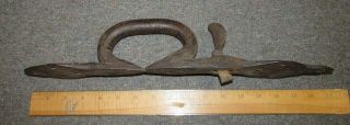 Antique Hand Wrought Iron Door Handle Thumb Latch 17 
