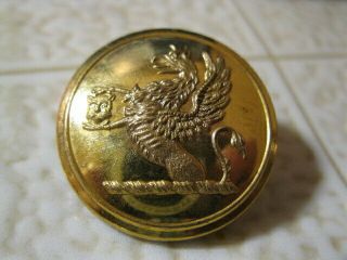 25mm Livery Button Dragon Holding Cats Head/close To