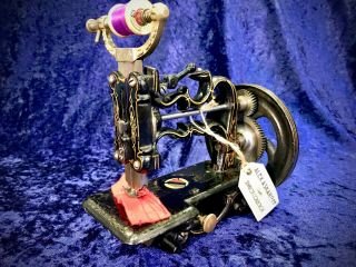 ANTIQUE VINTAGE OLD WEIR RAYMOND HANDCRANK SEWING MACHINE,  CIRCA 1870’s 2