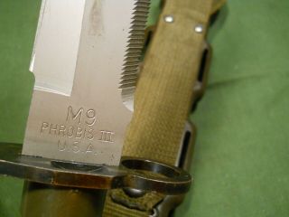 1986 Gen 4 Phrobis Buck M9 Knife - Afgan War Zone Bringback 5