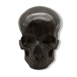 1.  4 " Handcraft Purple Sandalwood Netsuke Skull Skeleton Head Pendant Halloween