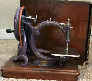 Antique 1875 Hand Crank Willcox Gibbs sewing machine.  Pristine 2