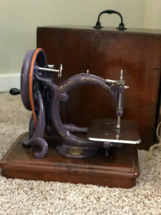 Antique 1875 Hand Crank Willcox Gibbs sewing machine.  Pristine 3