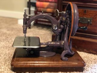 Antique 1875 Hand Crank Willcox Gibbs sewing machine.  Pristine 5