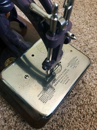 Antique 1875 Hand Crank Willcox Gibbs sewing machine.  Pristine 8