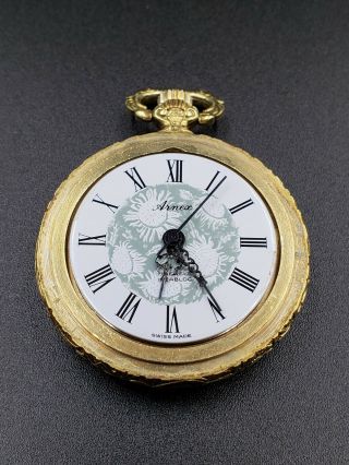 VINTAGE SWISS ARNEX 17 JEWELS INCABLOC POCKET WATCH 2