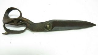 1859 R.  Heinisch Inventor 14 1/2 " Tailor’s Shears Sailmakers Scissors Newark Nj