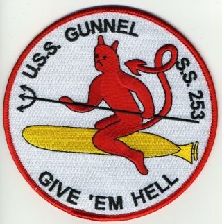 Uss Gunnel Ss 253 - Devil On Torp - Give 