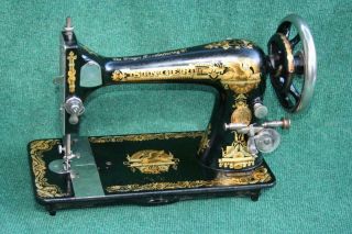 Singer Model 27 Sphinx Treadle Sewing Machine Head Antique