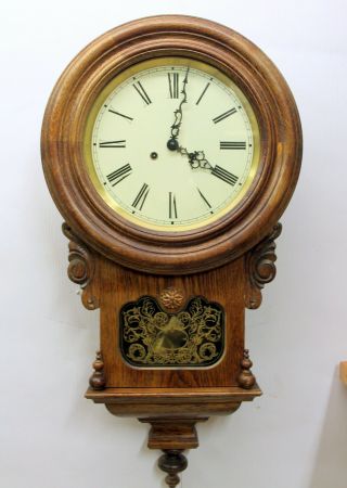 Old Wall Clock Chime Clock Regulator Franze Hermle & Sohn