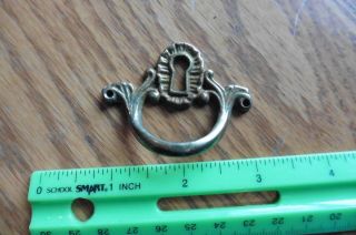 Cast Brass Key Hole Vintage Escutcheon Pull Handle Keyhole Plate Cover Salvage