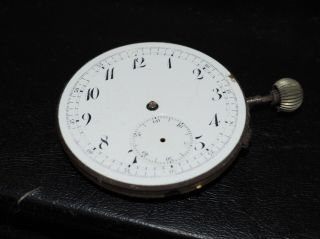 Vintage Pocket Watch Dial And Movement