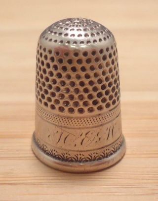 Vintage Sterling Silver 7 Thimble 4.  5 Grams 8 - C1634