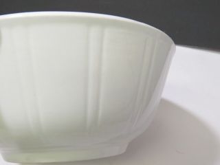 Burgess Campbell International Pottery Co Trenton White Ironstone Paneled Bowl
