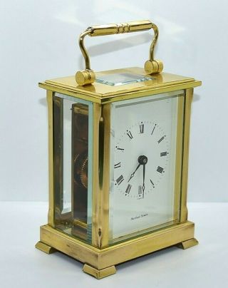 Fema London (shortland Bowen) 8 Day Vintage Carriage Clock.  Made In England.