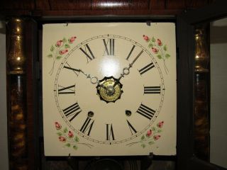 ANTIQUE SETH THOMAS OGEE CLOCK WITH ALARM,  8 DAY,  TIME/STRIKE 5