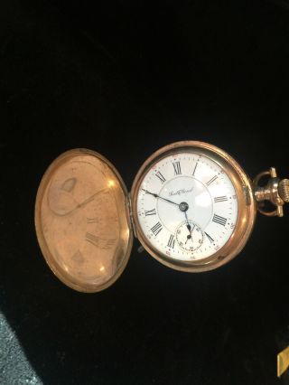 Antique South Bend Pocket Watch Fahys Montauk 20 Year Case