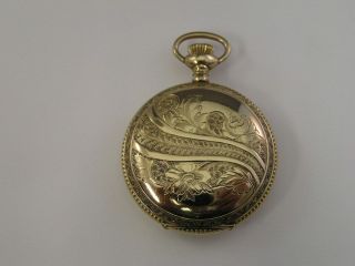 Vintage Locust Pocket Watch Hunter Case 37mm