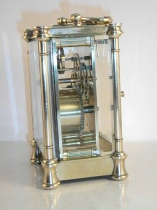 Antique French carriage clock C1920.  With key.  Restored & serviced last month 5