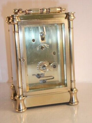 Antique French carriage clock C1920.  With key.  Restored & serviced last month 6
