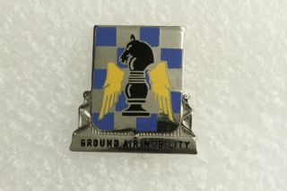 Vintage Us Military Dui Insignia Pin Army 82d Aviation Regiment