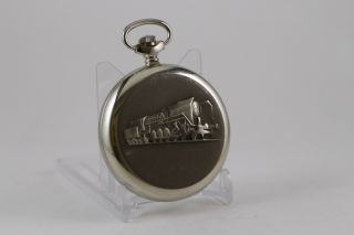 USSR Soviet pocket watch MOLNIJA Russian Vintage Choo Choo on Back Locomotive 5