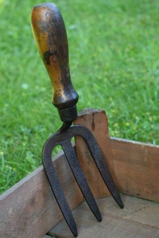 Vintage Garden Tools: Brades Garden Hand Fork Old Gardening Weeding Planting
