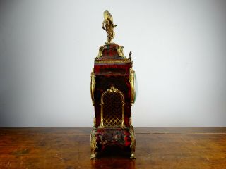 Antique Victorian French Louis XV Style Boulle Mantel Clock by Japy Freres c1870 11