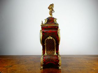Antique Victorian French Louis XV Style Boulle Mantel Clock by Japy Freres c1870 6