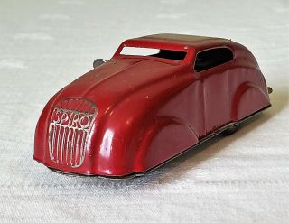 Early Spiro Toys France Wind - Up CITROEN COUPE CAR 40 ' s V RARE 2