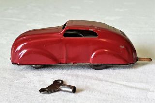 Early Spiro Toys France Wind - Up CITROEN COUPE CAR 40 ' s V RARE 5