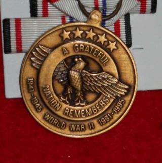 COMMEMORATIVE MEDAL - BATTLE OF THE BULGE AND RIBBON BAR 2