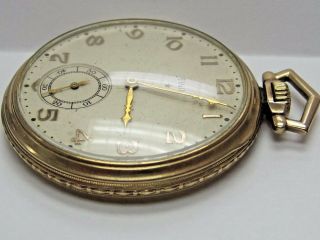 Antique Elgin 10K.  T.  Yellow Gold Filled Pocket Watch /Case/Movement,  15 Jewels 3